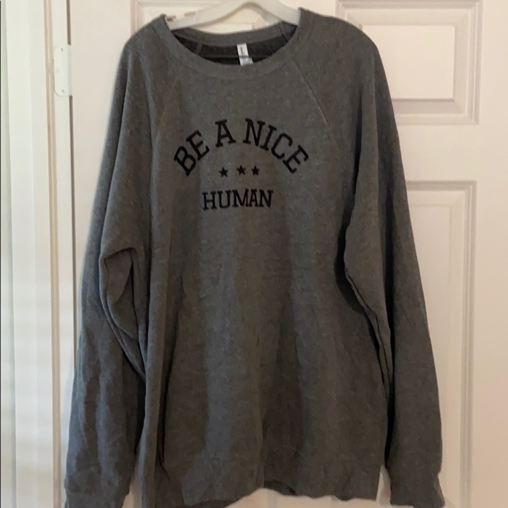 Be A Nice Human Sweatshirt 2X